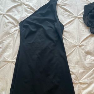 Babe one shoulder above knee beautiful dress.